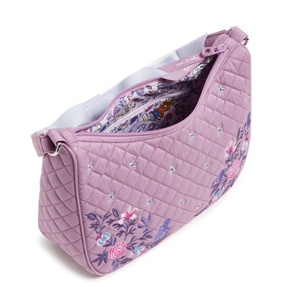 Vera Bradley Disney Frannie Crescent Crossbody in Literary Belle NWOT - Picture 2 of 6